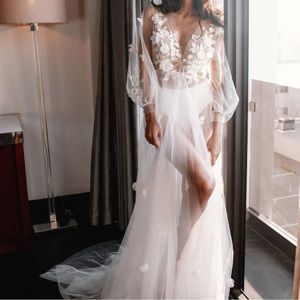 Angel Lace Bridal Robe by Inna Elsie